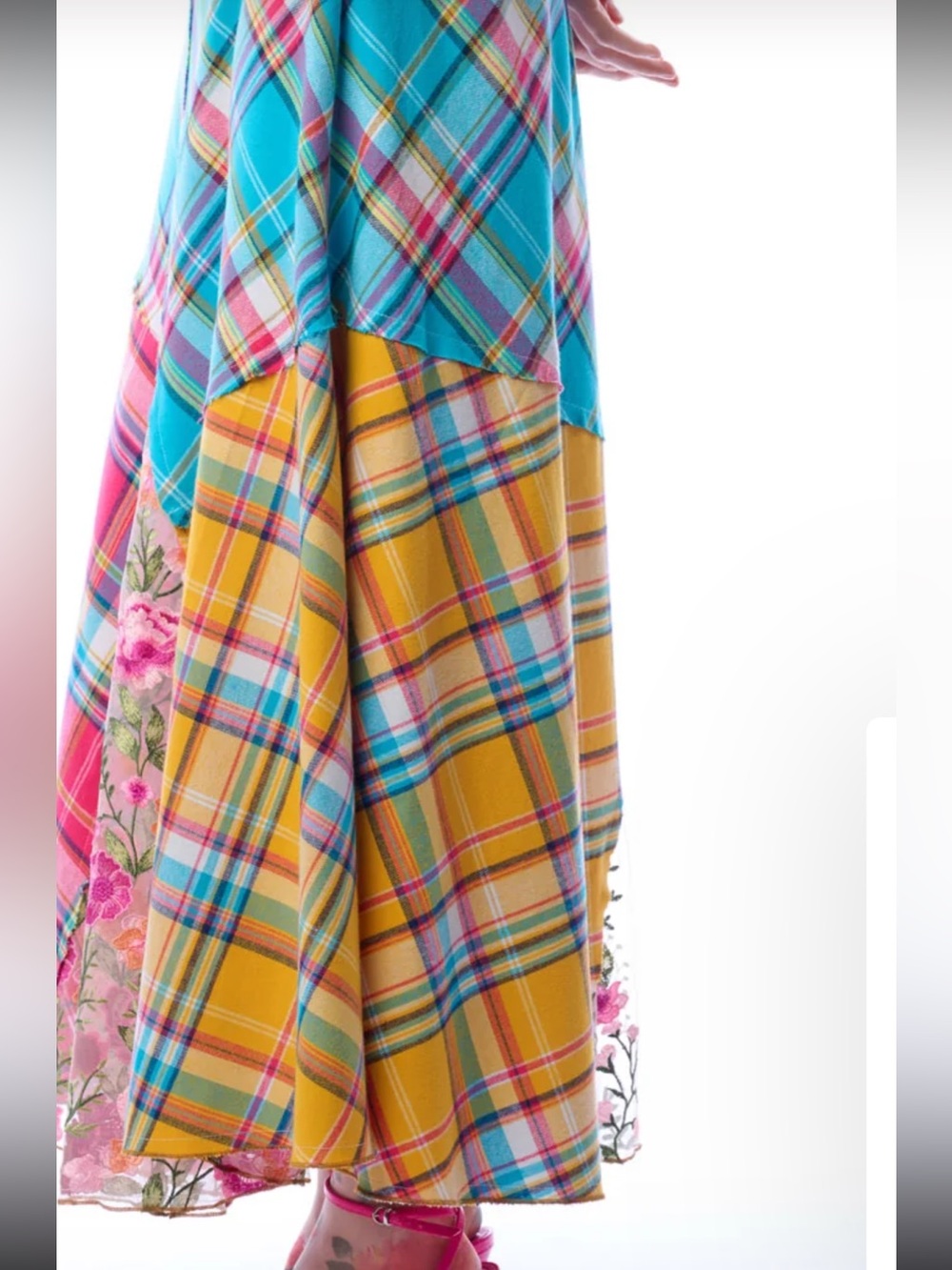 NWT Aratta Silent Journey- Dulce Plaid Skirt - Picture 10 of 15
